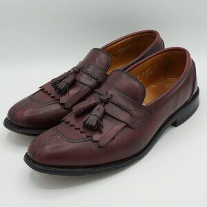 Allen Edmonds Cannondale Burgandy Tassel Kiltie Loafers Men's Size 10.5 B